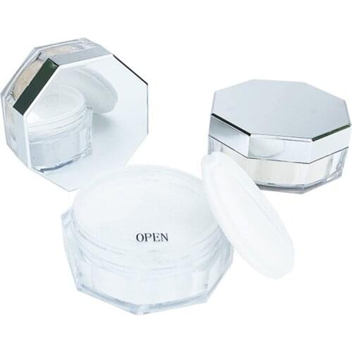 3 Color White Box Whitening Face Makeup Loose Powder Private Label Custom Wholesale Cosmetics