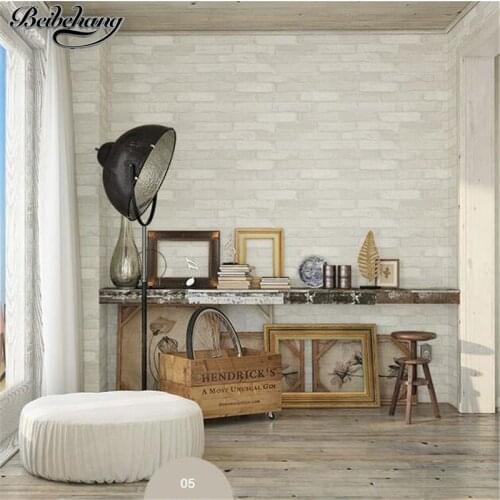 Beibehang Simulation retro 3d brick wall texture Korean restaurant bar clothing store wallpaper cultural stone papel de parede