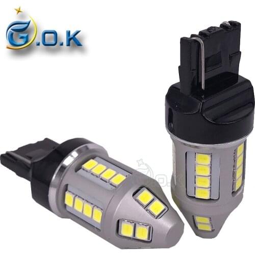 50 x 30W T20 7440 LED 30smd 2835 led W21W Car Brake Reverse Turn Signal DRL Light Car Light Source White light