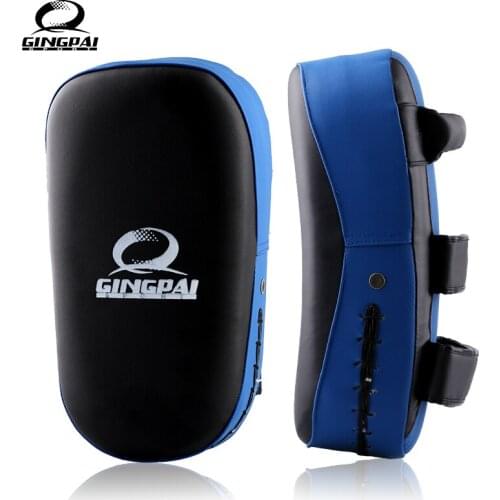 GINGPAI Boxing Foot Target MMA Muay Thai Sanda Foot Target Pad PU Leather TKD Karate Professional Boxing Foot Target Arc Target
