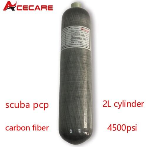 AC102 Carbon Fiber Cylinder 2L 4500Psi Pcp Rifle Airgun Condor Tank Scuba Pcp Speargun Spearfishing Underwater Gun Acecare