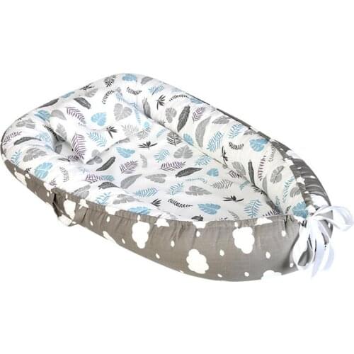 Baby Nest Bed With Pillow Cushion Portable Crib Bed For Boy Girl Infant Cradle Newborn Lounger Baby Bassinet Bumper Bed