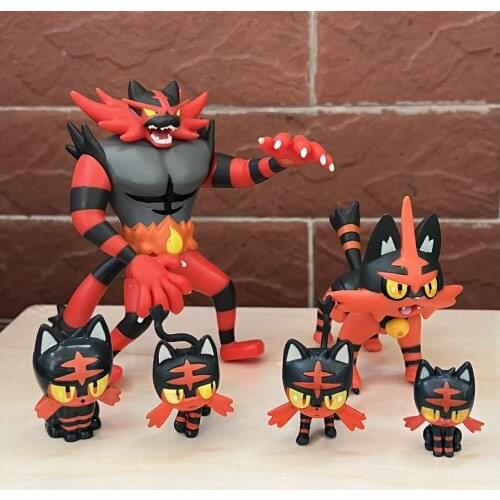 TAKARA TOMY Figure Action Children Gifts Pokemon Pocket Monster SUN&MOON Incineroar Figure Scenes Toy Christmas Gift