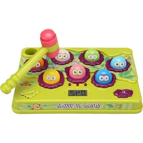 Electric Colorful Lighted Up Game Machine To Beat Hamster Beat Childrens Educational Toy