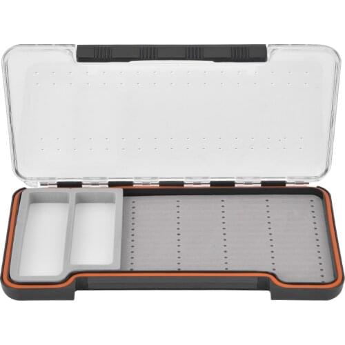 Brand New 1.5cm Ultrathin Portable Transparent Fly Lure Box Magnetic Bait Storage Case Container Organizer Fishing Parts