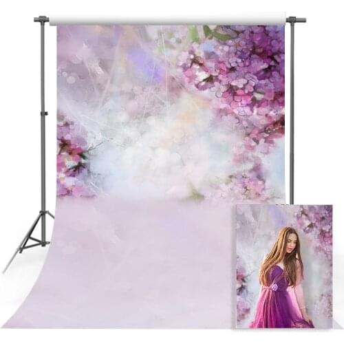 Mehofond Photography Background Newborn Pink Painting Floral Spring Children Portrait Photophone Backdrop Photo Studio