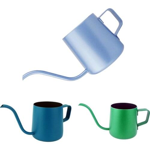 250/350ml Coffee Pots Stainless Steel Gooseneck Coffee Jug Long Mouth Cafe Infusing Espresso Filter Mug Coffeeware Kitchen Tool
