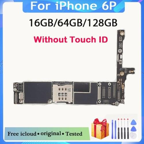 Good quality motherboard for iPhone 6 Plus motherboard 128gb / 64gb unlocked for iphone 6 Plus motherboard with IOS System plate