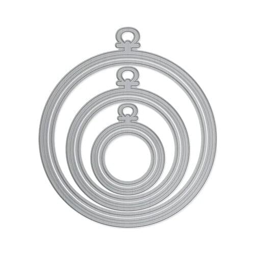 Metal cutting dies loaded pockets circle embroidery mold card Scrapbook paper craft knife mould blade punch stencils