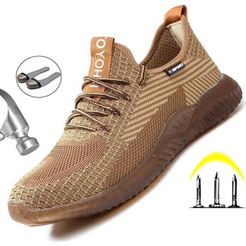 Male Steel Toe Work Safety Boot Puncture Proof Working Shoes For Men Shoes Comfort Safety Shoes Men Boots Indestructible Shoes