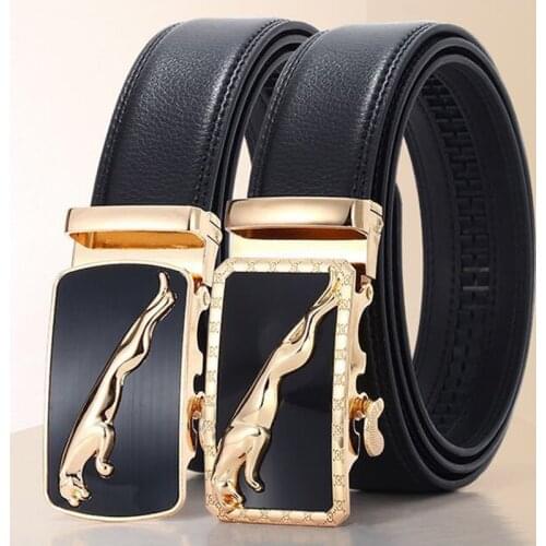 2021 Famous Brand Belt Men Top Quality Genuine Luxury Leather Belts for Men Strap Male Metal Automatic Buckle men belts