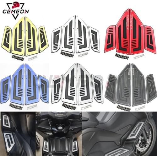 Motorcycle non-slip foot pad stickers TMAX530 T-MAX 530 TMAX XP530 2012-2015 fixed board foot pad front and rear foot pads
