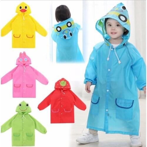 New Outdoor Cute Waterproof Kids Rain Coat Kids Animal Style Raincoat For children Raincoat RainwearRainsuit