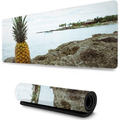 Beach Pineapple Sunshine Mouse Pad Gaming Mouse Pad Pad Keyboard Table Mat Table Blanket Mouse Pad Computer Notebook Pad