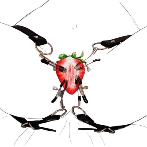 Labia Clip Clitoris Clamps BDSM Bondage Adult Games Clitoris Stimulator Teasing G-spot Massage Sex Toys For Women