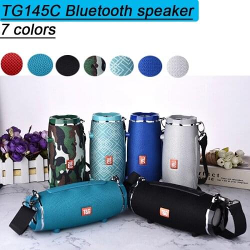 Portable bluetooth speake TWS wireless Boom Box Outdoor Bass mini Column Stereo Subwoffer Sound with Mic strap Support TF FM USB