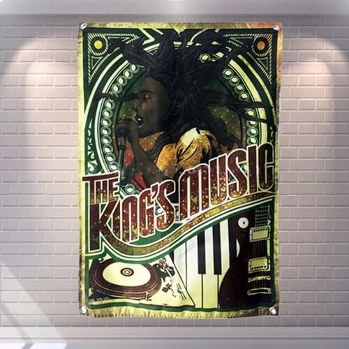 Rock Band Hip Hop Regga Poster Wall Art Bar Cafe Home Decor Hours Sign Flag Banner Tapestry HD Canvas Print Art Wall Decor F6