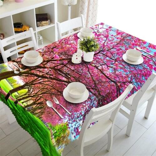 Pink Table cloth party rectangular Waterproof Coffee Tablecloth wedding Round table cover Home Decor Customized size Pillowcase