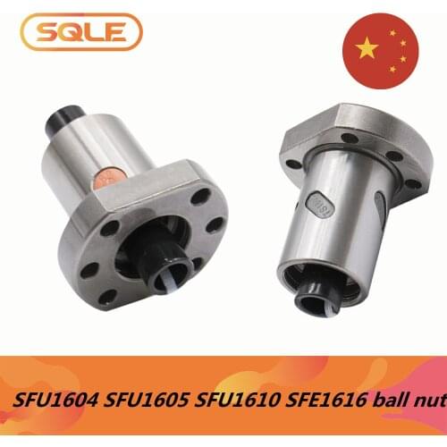 SFU Ball Screw Nut Only SFU1604 SFU1605 SFU1610 suit 4/5/10mm pitch 16mm diameter screw ball nut for cnc parts