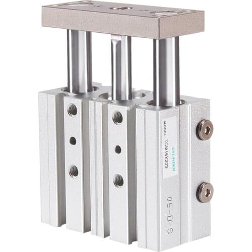 TCM TCM16 Small pneumatic TCL thin three-rod three-axis cylinder with guide rod TCM16-10 TCM16-20 TCM16-25 TCM16-30 TCM16-40
