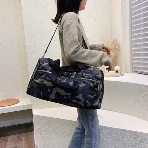 Outdoor Training Gym Bag For Women Oxford Waterproof Fitness Bag Multifunctional Large Capacity Travel Bag Weekend Bag XA741Y