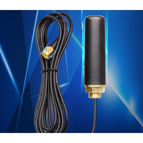 4G 2.4G 433M GSM GPRS DTU cabinet antenna omnidirectional waterproof intelligent terminal SMA male RG174 1m cable 5DB high gain