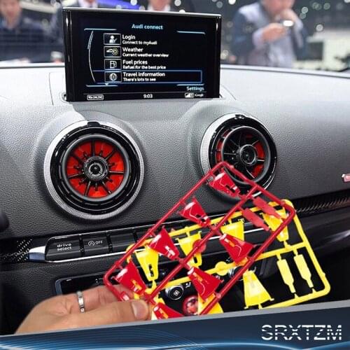 4pcs For Audi A3 S3 Rs3 8V 2013 2014 2015 20 Air Conditioning Outlet Black To Red Yellow Replace The Blade To Send Tools