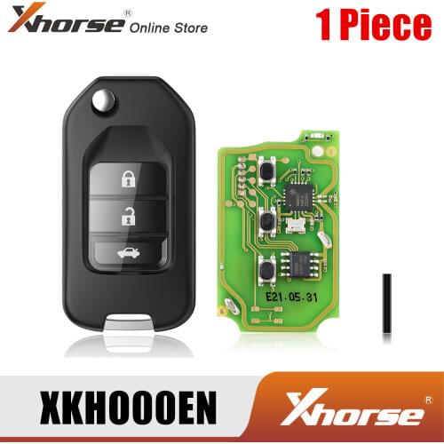 Xhorse XKHO00EN Wire Remote Key for Honda Flip 3 Buttons English Version 1 Piece