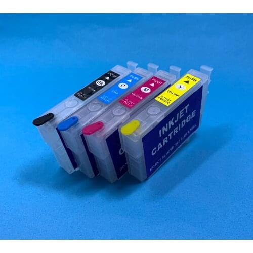 YOTAT Empty T34XL T3471 T3472 T3473 T3474 Refillable Ink Cartridge with ARC chip for Epson Workforce Pro WF-3725DWF WF-3720DWF