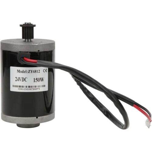 ZY6812 24V 150W Brush Electric Motor Chain Synchronizing Wheels Permanent Magnet DC Chain Tooth E-bike Parts