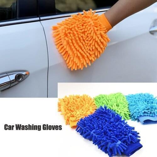 1pc Car Wash Gloves For SsangYong Actyon Turismo Rodius Rexton Korando Kyron Musso Sports XLV Tivolan LIV-2 XAVL