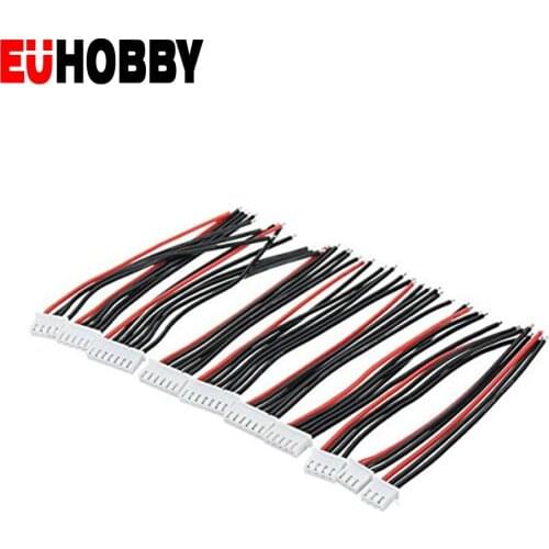 10pcs/kit JST XH Connector 2S 3S 4S 5S 6S Battery Charger Wiring Balance Charger Cable Wire Adapter Plug Each Size 2pcs