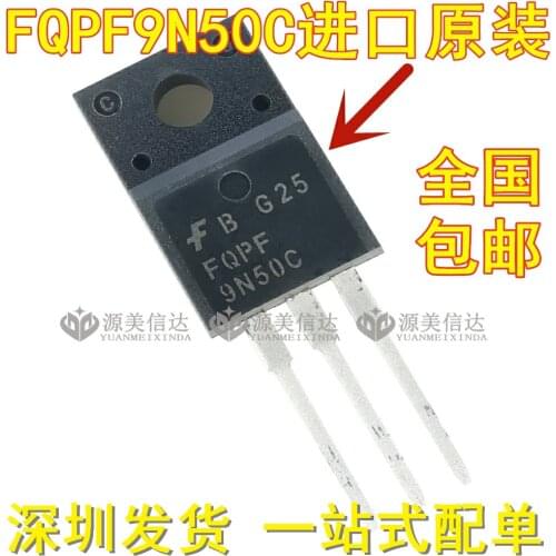 100% New&original FQPF9N50C 9N50 MDF9N50 JCS9N50FT 9A/500V
