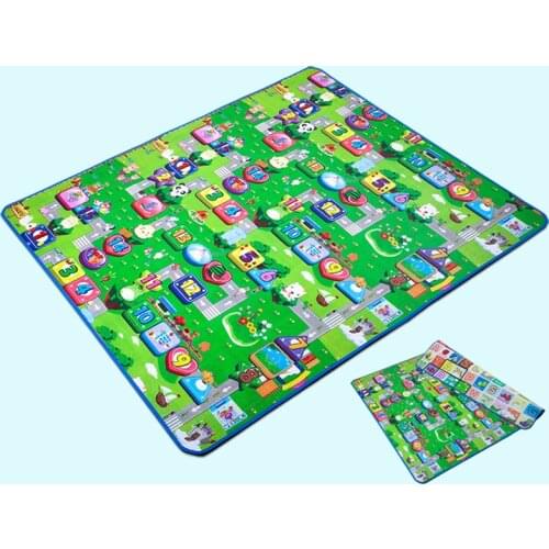 180*120*0.5cm Baby Play Mat Toys Crawling Mat Double Surface Infant Carpet Rug Game letter Developing Leaning Toys