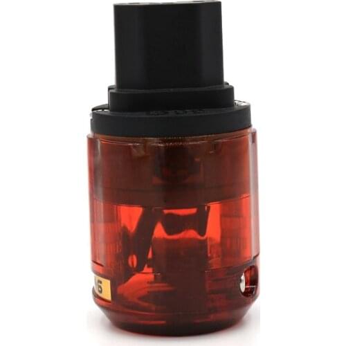 2pieces C-046 Pure Red Copper IEC Connector female power plug for audio power cable