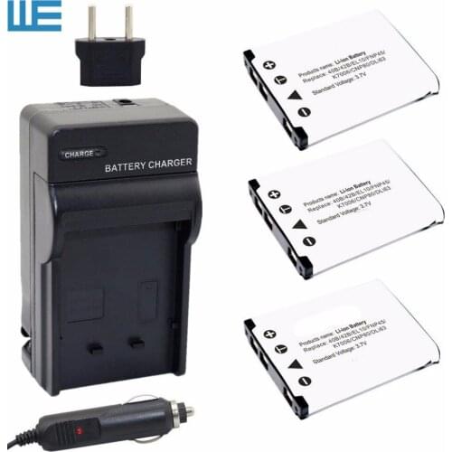 3X EN-EL10 ENEL10 EL10 LI40B Battery + Charger for Nikon COOLPIX S80 S200 S210 S500 S520 S570 S60 S600 S700 S3000 S4000 S5100