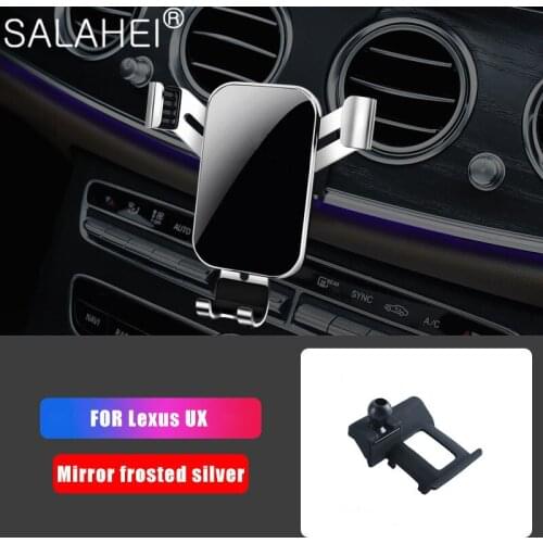 Gravity Car Mobile Phone Holder Bracket Cell Dashboard Air Vent Stand Clip Mount For Lexus UX 260h 2019 2020 Interior Accessorie