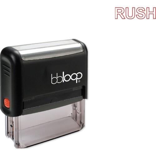 Bbloop Rush w/outline border Style Font and Design Self-Ink