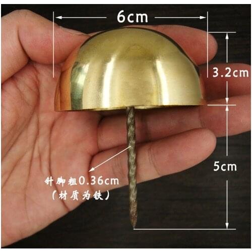 Upholstery Nail Chinese antique copper nail pure 6cm door accessories decorative