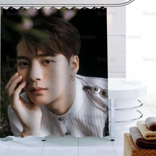 HOT KPOP GOT7 Shower Curtain Palm Decor Waterproof Polyester Fabric Bath Curtain 180X180cm Eco-friendly Bathroom Curtain 0512