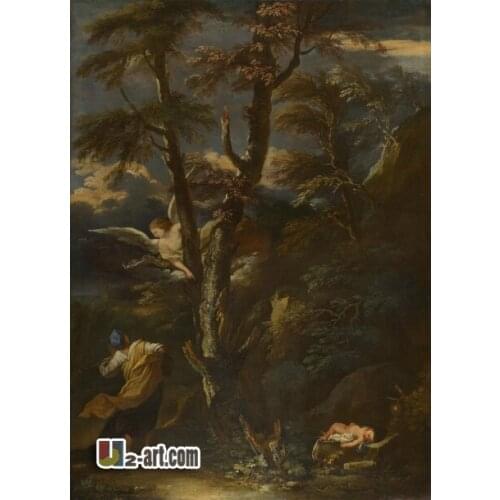 Canvas Prints (Salvator Rosa) free shipping wall picture HD print oil painting Religion-310
