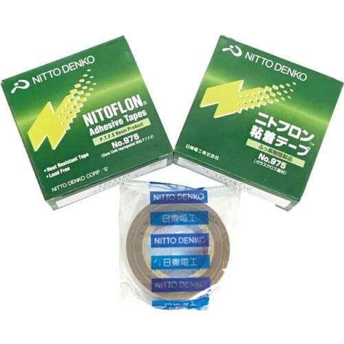 T0.12mm*W25mm*L10m Japan Nitto Denko Fiber Glass Adhesive Tapes Nitoflon Masking Tape 975