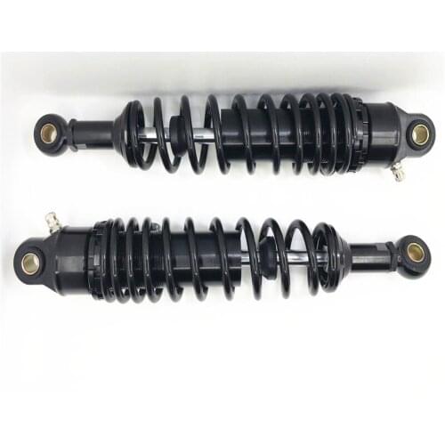 RFY 2 pcs Universal Spring 7MM 320mm 340mm Nitrogen Rear Shock Absorber Motorcycle for Honda cb400 yamaha suzuki Black & Silver
