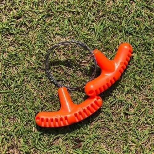 Emergency Tool for Survival Life PP Handle Wire Saw Approx 72cm Length Multifunctional Wire Saw Strong Wear-resistant