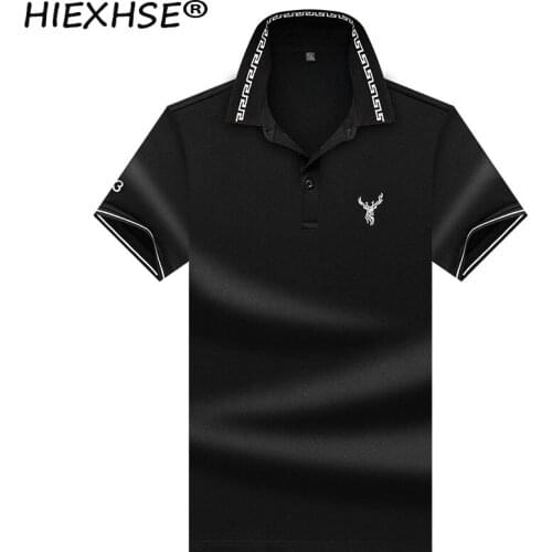 2021 New Top Quality Mens Brand Polo Shirts Business Solid Color Smart Casual Pure Cotton Shrink Water Polo Shirts Summer