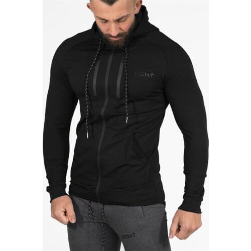 2021 Mens Fashion Muscle Hoodie Outdoor Wool and Velvet Thicken Jacket Warm Hooded Sweater Winter Jogging Training Workout Wear