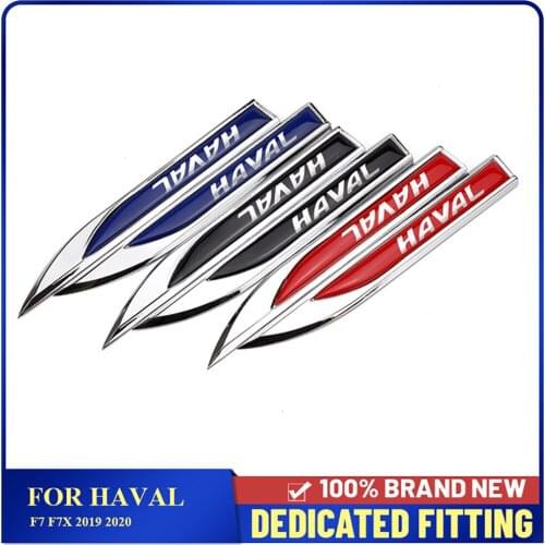 For Haval F7 F7X 2019 2020 Car Body Fender Side Label Sticker Original Side Wing Fender Badge Emblem Decoration
