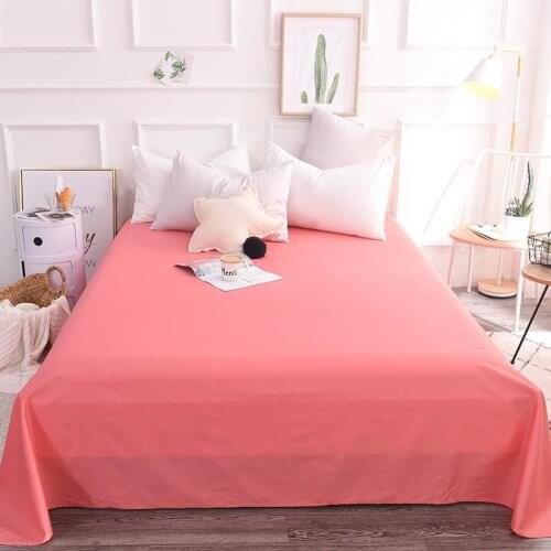 2019 new products Cotton Bedspread Fitted Sheet Pillowcases 2/3 Pure color Luxury Bedding