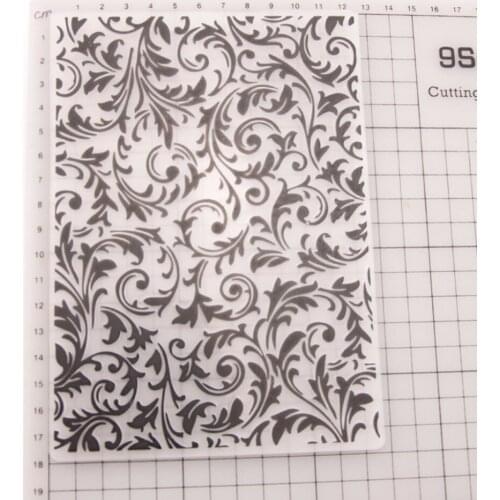 Plastic Embossing Folder Template DIY Scrapbook Photo Album Card Making Decoration Crafts Flower-S001