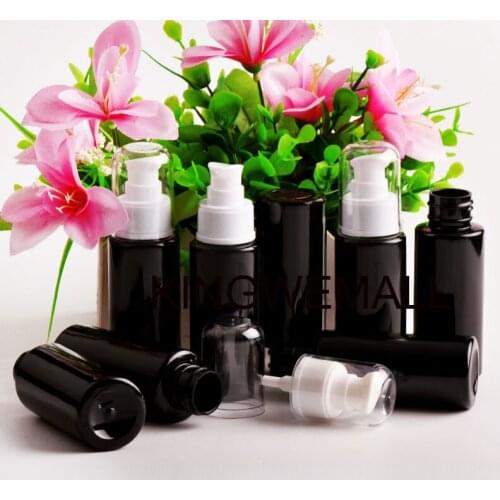 Empty Cosmetics Container Make Up Accessories Lotion Packaging Plastic Shampoo Pump Travel Bottle Black Storage Containers 60ml